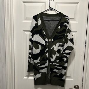 Camo cardigann